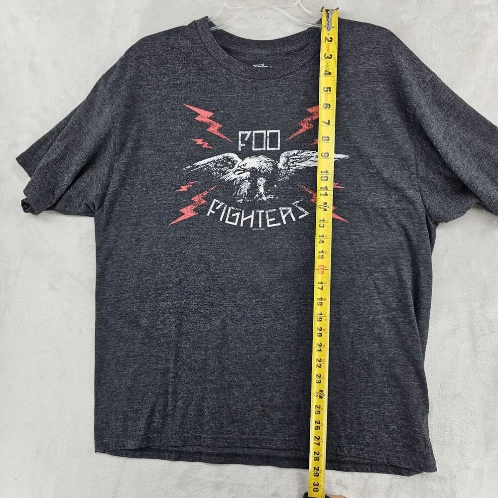 Foo Fighters Shirt Mens Large Gray 2008 Eagle‎ Concert Tour Rock Music Band Tee